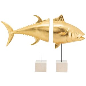 Abhika Thunfisch 2teilig zum aufstellen gold H: 55 cm