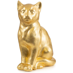 Abhika Katze sitzend gold H: 41 cm