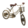 Decofinder Fahrrad antikgold H: 19 cm