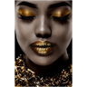 image LAND Goldenes Augen und Lippen-Make Up  Gold