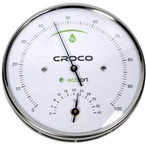 ecoQ ecofort Croco Hygrometer (präziser Haarhygrometer)