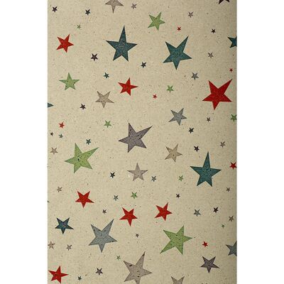 ratioform terra Geschenkpapier - Graspapier - 25 m x 750 mm - Sterne ratioform terra Geschenkpapier - Graspapier - 25 m x 750 mm - Sterne
