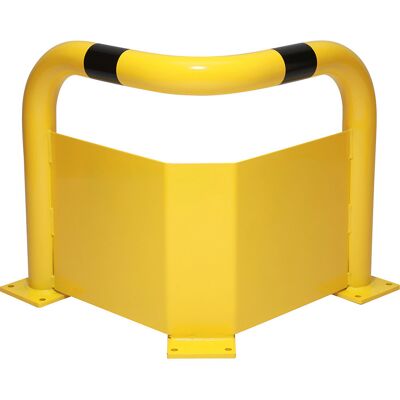 Rammschutzecke mit Unterfahrschutz, Ø 76 mm, für Innenbereich, Höhe 600 mm Black Bull Rammschutzecke mit Unterfahrschutz, Ø 76 mm, für Innenbereich, Höhe 600 mm Black Bull