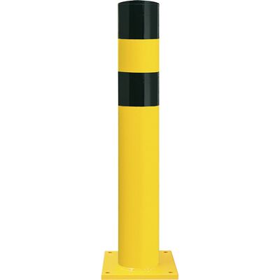 Rammschutz-Poller, Größe XL, schwarz / gelb, zum Aufdübeln Black Bull Rammschutz-Poller, Größe XL, schwarz / gelb, zum Aufdübeln Black Bull