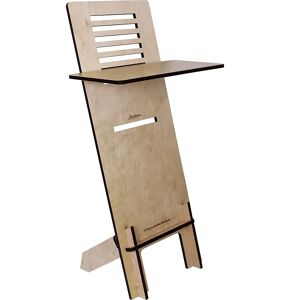 Standsome Steh-Sitz-Pult FREE Crafted HxBxT 1300 x 670 x 460 mm Birke natur