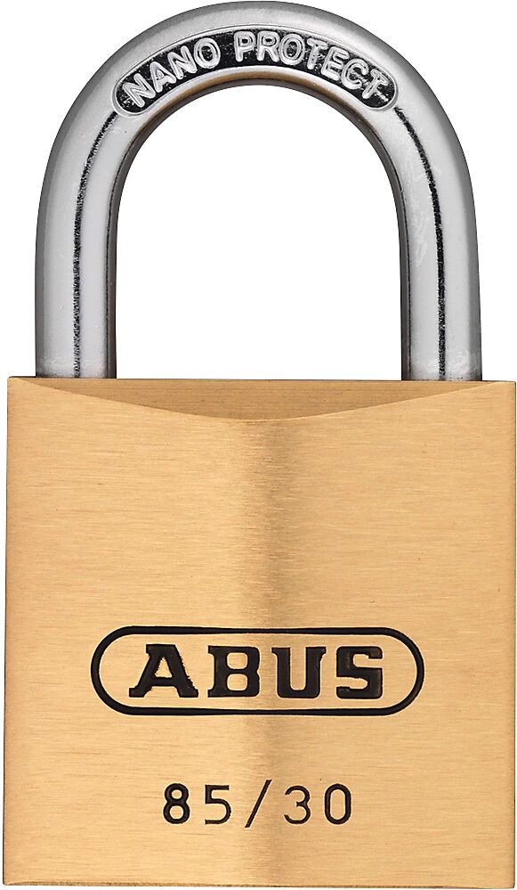 ABUS Vorhängeschloss 85/30 Lock-Tag, VE 6 Stk Messing