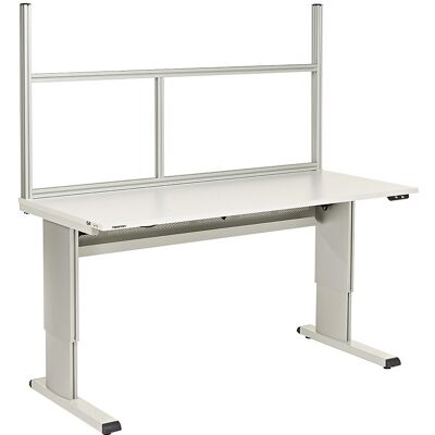 Rahmen für Arbeitstisch, lichtgrau, BxT 730 x 540 mm Treston Rahmen für Arbeitstisch, lichtgrau, BxT 730 x 540 mm Treston