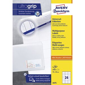 Kaiserkraft Weiße Universal-Etiketten - Permanent, 70x36mm, 100 Bögen Kaiserkraft Weiße Universal-Etiketten - Permanent, 70x36mm, 100 Bögen