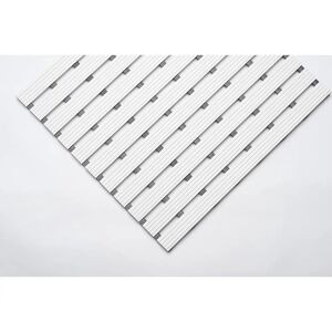 kaiserkraft PVC-Profilmatte, pro lfd. m, Lauffläche aus Hart-PVC, rutschsicher, Breite 600 mm, weiß