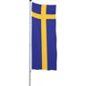 Mannus Hissflagge/Länder-Fahne, Format 1,2 x 3 m, Schweden