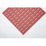 kaiserkraft PVC-Profilmatte, pro lfd. m, Lauffläche aus Hart-PVC, rutschsicher, Breite 600 mm, rot