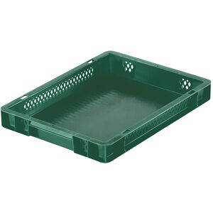 kaiserkraft Euro-Format-Stapelbehälter, Wände durchbrochen, Boden geschlossen, LxBxH 400 x 300 x 50 mm, grün, VE 5 Stk kaiserkraft Euro-Format-Stapelbehälter, Wände durchbrochen, Boden geschlossen, LxBxH 400 x 300 x 50 mm, grün, VE 5 Stk