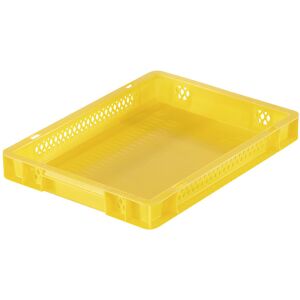 kaiserkraft Euro-Format-Stapelbehälter, Wände durchbrochen, Boden geschlossen, LxBxH 400 x 300 x 50 mm, gelb, VE 5 Stk kaiserkraft Euro-Format-Stapelbehälter, Wände durchbrochen, Boden geschlossen, LxBxH 400 x 300 x 50 mm, gelb, VE 5 Stk