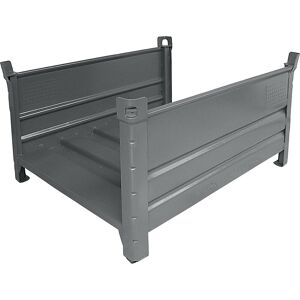 Langgutgestell mit 2 Längswänden, LxB 1200 x 1000 mm, grau RAL 7005, ab 10 Stück Heson Langgutgestell mit 2 Längswänden, LxB 1200 x 1000 mm, grau RAL 7005, ab 10 Stück Heson