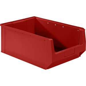 Sichtlagerkasten aus Polyethylen, LxBxH 500 x 310 x 200 mm, rot, VE 10 Stk mauser Sichtlagerkasten aus Polyethylen, LxBxH 500 x 310 x 200 mm, rot, VE 10 Stk mauser
