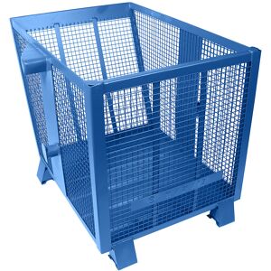 Gitterkippbehälter, Volumen 0,75 m³, blau RAL 5010 Heson Gitterkippbehälter, Volumen 0,75 m³, blau RAL 5010 Heson