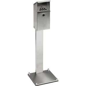 Standascher aus Edelstahl, Inhalt 3,7 l, abschließbar, HxBxT 1090 x 310 x 310 mm VAR Standascher aus Edelstahl, Inhalt 3,7 l, abschließbar, HxBxT 1090 x 310 x 310 mm VAR