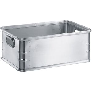 Transport- und Stapelkasten aus Aluminium, Volumen 37 l, rollenbahngeeignet ZARGES Transport- und Stapelkasten aus Aluminium, Volumen 37 l, rollenbahngeeignet ZARGES