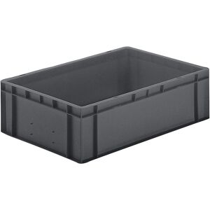 kaiserkraft Euro-Format-Stapelbehälter, Wände und Boden geschlossen, LxBxH 600 x 400 x 175 mm, grau, VE 5 Stk kaiserkraft Euro-Format-Stapelbehälter, Wände und Boden geschlossen, LxBxH 600 x 400 x 175 mm, grau, VE 5 Stk
