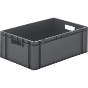kaiserkraft Euro-Format-Stapelbehälter, Wände und Boden geschlossen, LxBxH 600 x 400 x 210 mm, grau, VE 5 Stk kaiserkraft Euro-Format-Stapelbehälter, Wände und Boden geschlossen, LxBxH 600 x 400 x 210 mm, grau, VE 5 Stk