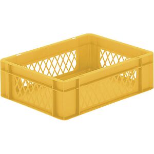kaiserkraft Euro-Format-Stapelbehälter, Wände durchbrochen, Boden geschlossen, LxBxH 400 x 300 x 120 mm, gelb, VE 5 Stk kaiserkraft Euro-Format-Stapelbehälter, Wände durchbrochen, Boden geschlossen, LxBxH 400 x 300 x 120 mm, gelb, VE 5 Stk