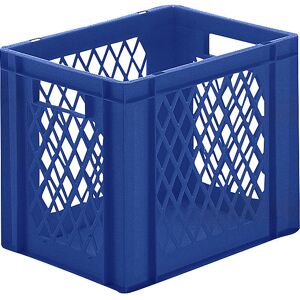 kaiserkraft Euro-Format-Stapelbehälter, Wände durchbrochen, Boden geschlossen, LxBxH 400 x 300 x 320 mm, blau, VE 5 Stk kaiserkraft Euro-Format-Stapelbehälter, Wände durchbrochen, Boden geschlossen, LxBxH 400 x 300 x 320 mm, blau, VE 5 Stk