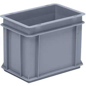 kaiserkraft Euro-Stapelbehälter aus Polypropylen (PP), Traglast 20 kg, silbergrau, Volumen 9 l, Außenhöhe 220 mm, VE 8 Stk kaiserkraft Euro-Stapelbehälter aus Polypropylen (PP), Traglast 20 kg, silbergrau, Volumen 9 l, Außenhöhe 220 mm, VE 8 Stk