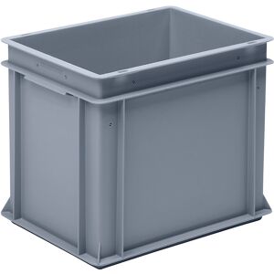 kaiserkraft Euro-Stapelbehälter aus Polypropylen (PP), Traglast 20 kg, silbergrau, Volumen 30 l, Außenhöhe 325 mm, VE 4 Stk kaiserkraft Euro-Stapelbehälter aus Polypropylen (PP), Traglast 20 kg, silbergrau, Volumen 30 l, Außenhöhe 325 mm, VE 4 Stk
