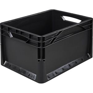 kaiserkraft Euronormbehälter, Seiten und Boden geschlossen, Außen-LxB 400 x 300 mm, Volumen 20 l, schwarz kaiserkraft Euronormbehälter, Seiten und Boden geschlossen, Außen-LxB 400 x 300 mm, Volumen 20 l, schwarz