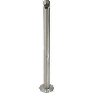 Edelstahl-Standascher mit Dach, Volumen 1,5 l, abschließbar eurokraft pro Edelstahl-Standascher mit Dach, Volumen 1,5 l, abschließbar eurokraft pro