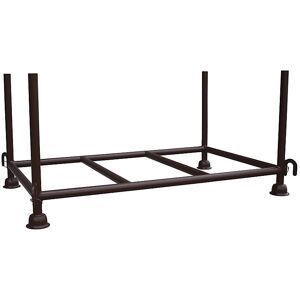 Stapelgestell, LxBxH 1200 x 820 x 910 mm, mit 1 Querrohr, schokoladenbraun Eichinger Stapelgestell, LxBxH 1200 x 820 x 910 mm, mit 1 Querrohr, schokoladenbraun Eichinger