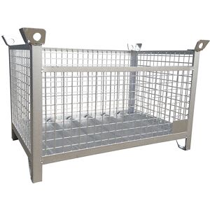 Gitterbox-Stapelbox, LxBxH 1500 x 1000 x 750 mm, verzinkt Eichinger Gitterbox-Stapelbox, LxBxH 1500 x 1000 x 750 mm, verzinkt Eichinger