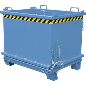 Klappbodenbehälter SB, Volumen 1 m³, Traglast 2000 kg, lichtblau eurokraft pro Klappbodenbehälter SB, Volumen 1 m³, Traglast 2000 kg, lichtblau eurokraft pro