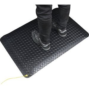 Anti-Ermüdungsmatte DECKPLATE ANTI-STATIC, Zuschnittware, lfd. m x 1200 mm, max. 18,3 m COBA Anti-Ermüdungsmatte DECKPLATE ANTI-STATIC, Zuschnittware, lfd. m x 1200 mm, max. 18,3 m COBA