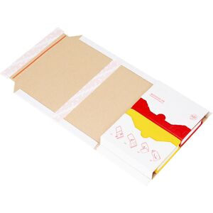 Buchverpackung Multistar, weiß, LxB 270 x 185 mm, Palette mit VE 1800 Stk ratioform flow Buchverpackung Multistar, weiß, LxB 270 x 185 mm, Palette mit VE 1800 Stk ratioform flow