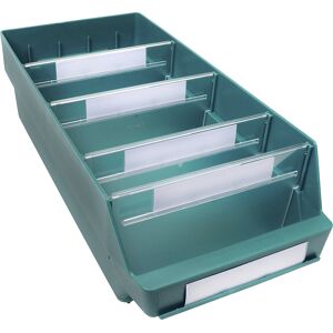 Regalkasten aus hochschlagfestem Polypropylen, grün, LxBxH 500 x 240 x 150 mm, VE 10 Stk STEMO Regalkasten aus hochschlagfestem Polypropylen, grün, LxBxH 500 x 240 x 150 mm, VE 10 Stk STEMO