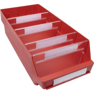 Regalkasten aus hochschlagfestem Polypropylen, rot, LxBxH 500 x 240 x 150 mm, VE 10 Stk STEMO Regalkasten aus hochschlagfestem Polypropylen, rot, LxBxH 500 x 240 x 150 mm, VE 10 Stk STEMO