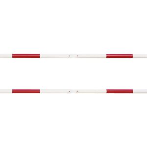 Geländersystem, Querrohr Ø 60 mm, rot/weiß, Länge 1000 mm Moravia Geländersystem, Querrohr Ø 60 mm, rot/weiß, Länge 1000 mm Moravia