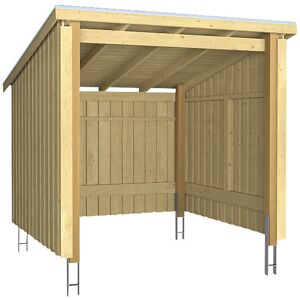 Gartenhaus PLUS Nordic Beiges Holz-Fahrradschuppen - Fahrradunterstand Gartenhaus PLUS Nordic Beiges Holz-Fahrradschuppen - Fahrradunterstand