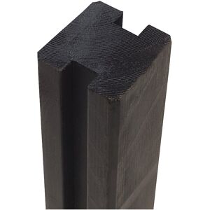 kaiserkraft Profilpfosten, 2 Spuren, Höhe 1880 mm, schwarz kaiserkraft Profilpfosten, 2 Spuren, Höhe 1880 mm, schwarz