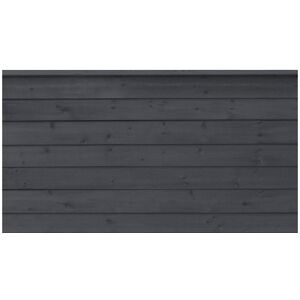 kaiserkraft PLUS Klink Profilzaun, Holz, BxH 1740 x 910 mm, schwarz kaiserkraft PLUS Klink Profilzaun, Holz, BxH 1740 x 910 mm, schwarz