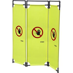 Absperrung, PVC, Breite 1,7 m, 3 Paneele, Höhe 1,8 m VISO Absperrung, PVC, Breite 1,7 m, 3 Paneele, Höhe 1,8 m VISO