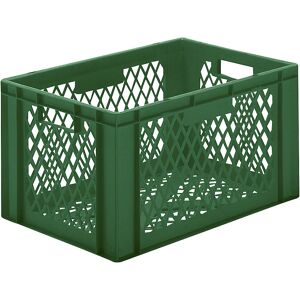 kaiserkraft Euro-Format-Stapelbehälter, Wände und Boden durchbrochen, LxBxH 600 x 400 x 320 mm, grün, VE 5 Stk kaiserkraft Euro-Format-Stapelbehälter, Wände und Boden durchbrochen, LxBxH 600 x 400 x 320 mm, grün, VE 5 Stk