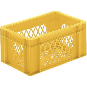 kaiserkraft Euro-Format-Stapelbehälter, Wände und Boden durchbrochen, LxBxH 300 x 200 x 145 mm, gelb, VE 5 Stk kaiserkraft Euro-Format-Stapelbehälter, Wände und Boden durchbrochen, LxBxH 300 x 200 x 145 mm, gelb, VE 5 Stk