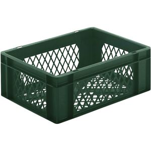 kaiserkraft Euro-Format-Stapelbehälter, Wände und Boden durchbrochen, LxBxH 400 x 300 x 145 mm, grün, VE 5 Stk kaiserkraft Euro-Format-Stapelbehälter, Wände und Boden durchbrochen, LxBxH 400 x 300 x 145 mm, grün, VE 5 Stk