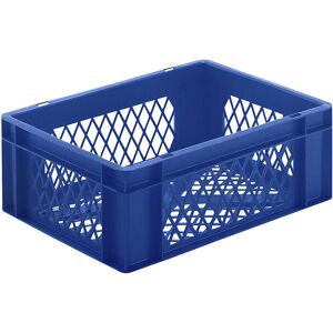 kaiserkraft Euro-Format-Stapelbehälter, Wände und Boden durchbrochen, LxBxH 400 x 300 x 145 mm, blau, VE 5 Stk kaiserkraft Euro-Format-Stapelbehälter, Wände und Boden durchbrochen, LxBxH 400 x 300 x 145 mm, blau, VE 5 Stk