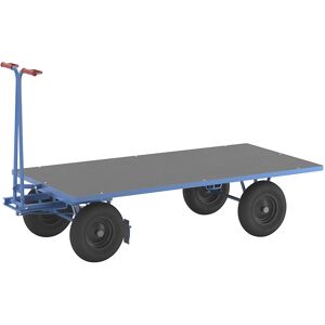Handpritschenwagen, Tragfähigkeit 1000 kg, Ladefläche 2000 x 1000 mm, Luftreifen eurokraft pro Handpritschenwagen, Tragfähigkeit 1000 kg, Ladefläche 2000 x 1000 mm, Luftreifen eurokraft pro