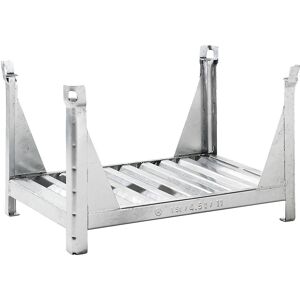 Langgutgestell mit 4 Eckpfosten, LxB 1200 x 800 mm, verzinkt, ab 10 Stück Heson Langgutgestell mit 4 Eckpfosten, LxB 1200 x 800 mm, verzinkt, ab 10 Stück Heson