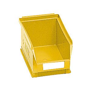 Sichtlagerkasten aus Polyethylen, LxBxH 170 x 100 x 73 mm, gelb, VE 25 Stk mauser Sichtlagerkasten aus Polyethylen, LxBxH 170 x 100 x 73 mm, gelb, VE 25 Stk mauser