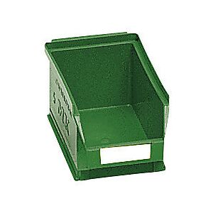 Sichtlagerkasten aus Polyethylen, LxBxH 170 x 100 x 73 mm, grün, VE 25 Stk mauser Sichtlagerkasten aus Polyethylen, LxBxH 170 x 100 x 73 mm, grün, VE 25 Stk mauser